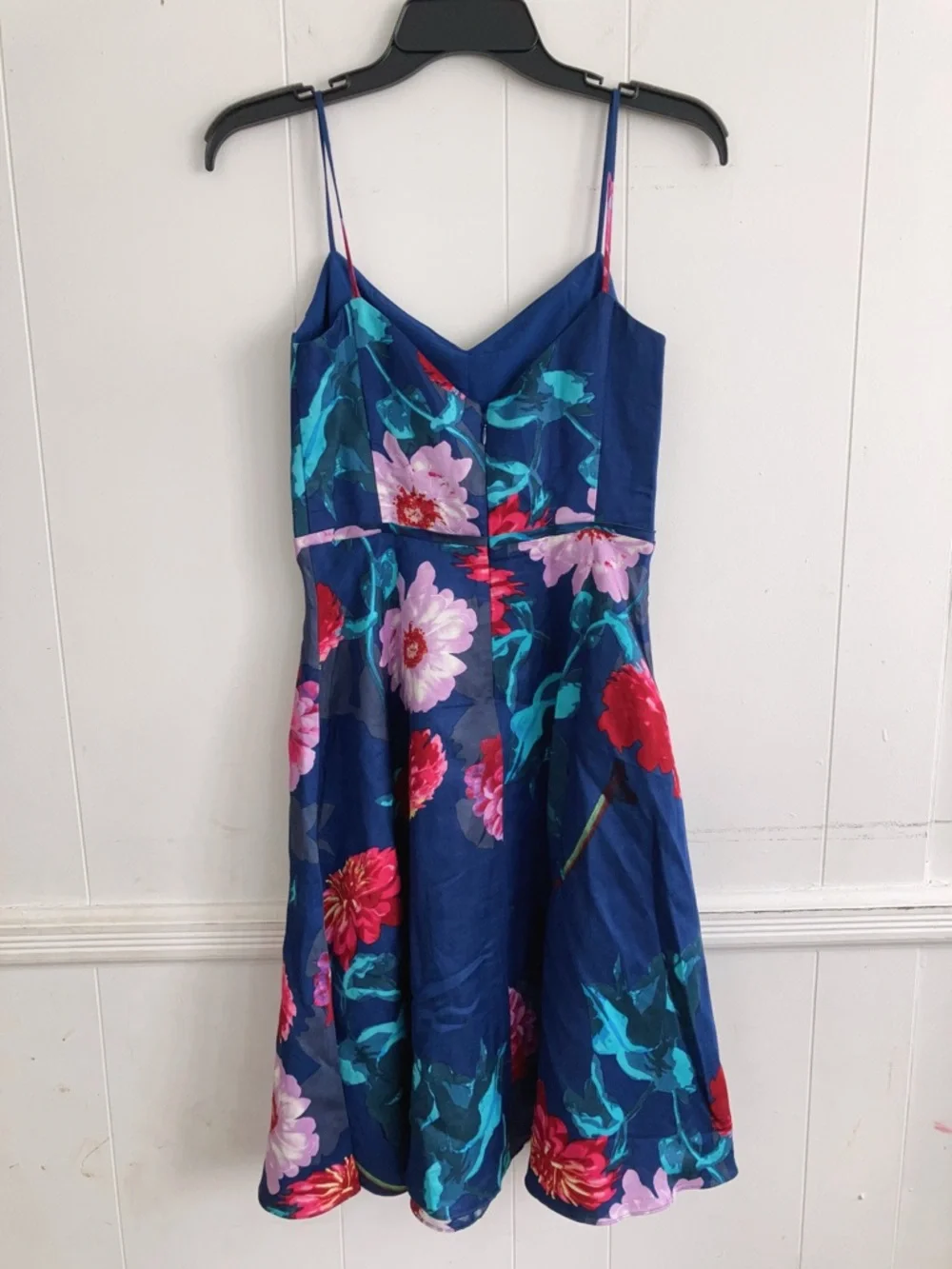 Banana Public Navy Floral Spaghetti-Strap Sundress - Picture 4 of 10